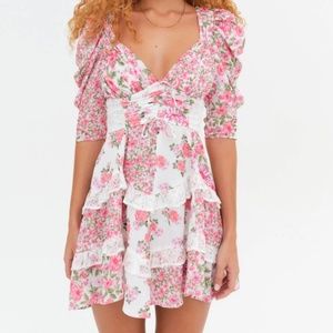 For love and lemons- Rosalyn Mini Dress pink